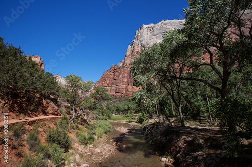 Landscape of the Zion National park, Utah, USA