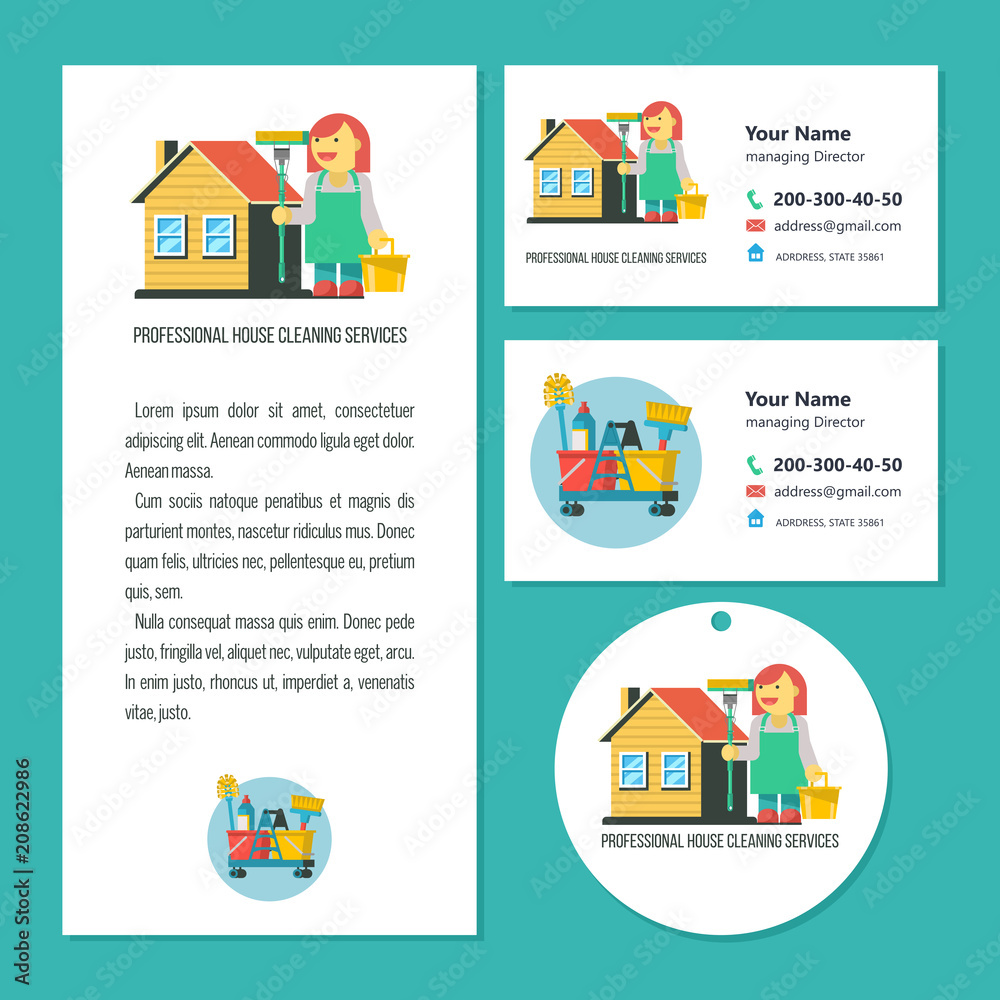 Cleaning service. Vector illustration. Cleaning service. Vector illustration.