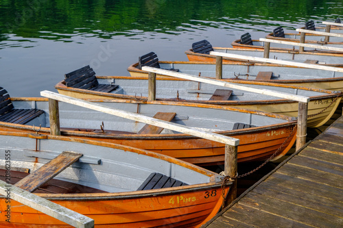Moored Rowboats