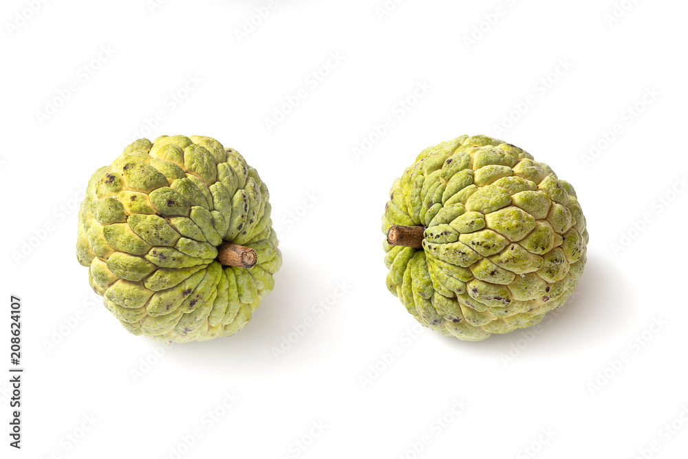 Fototapeta premium custard apple on white background