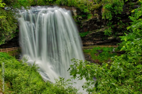 Waterfall backgrounds in the Blue Ridge Mountains