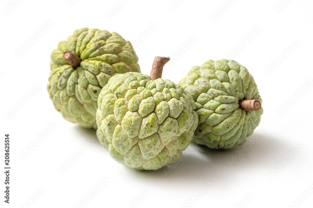 Fototapeta premium custard apple on white background