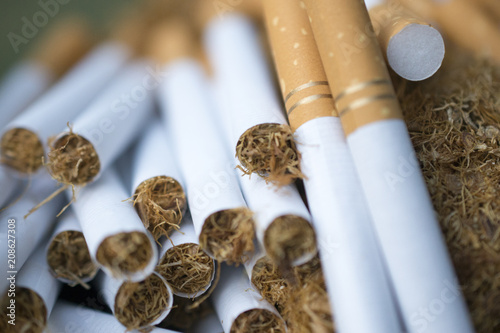 cigarettes and tobacco, addiction concept,