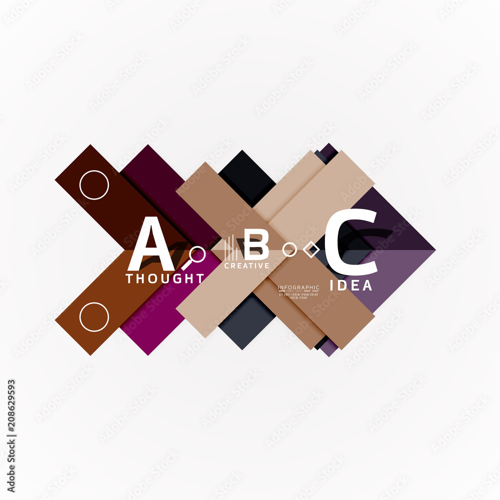 Geometric design abstract option infographics Geometric design abstract option infographics