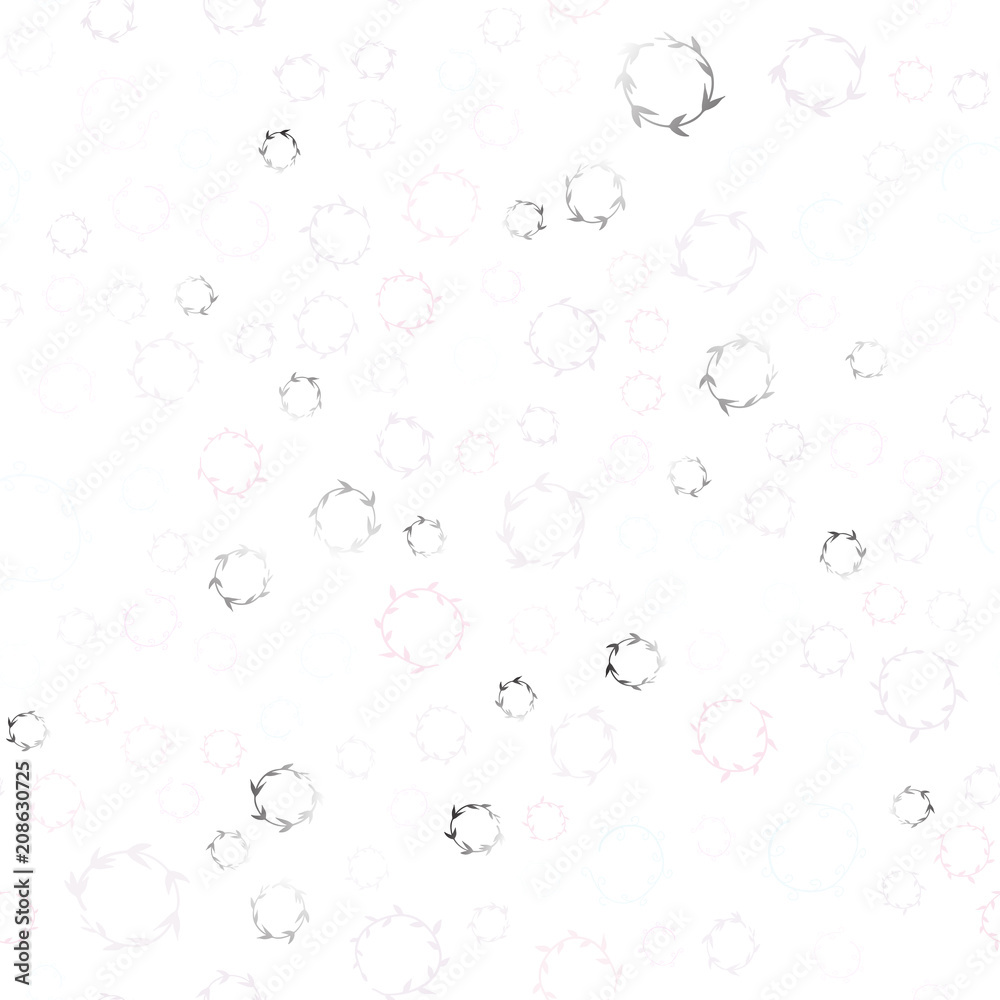 Light Pink, Yellow vector seamless texture with disks. Light Pink, Yellow vector seamless texture with disks.
