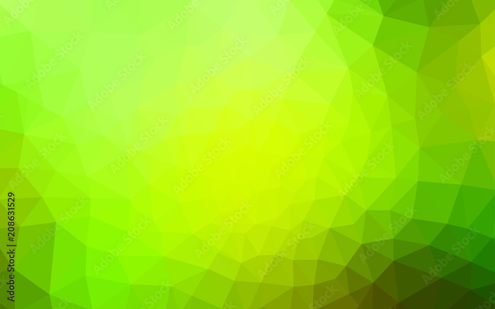 Light Green, Yellow vector abstract mosaic pattern. Light Green, Yellow vector abstract mosaic pattern.