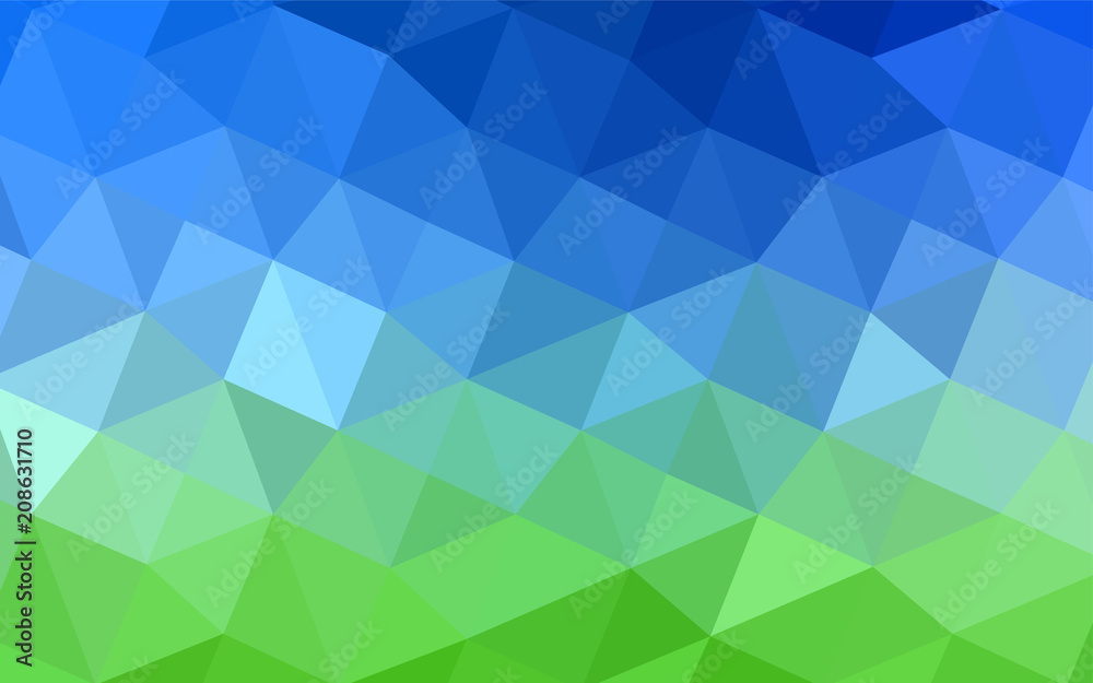 Light Blue, Green vector blurry triangle template. Light Blue, Green vector blurry triangle template.