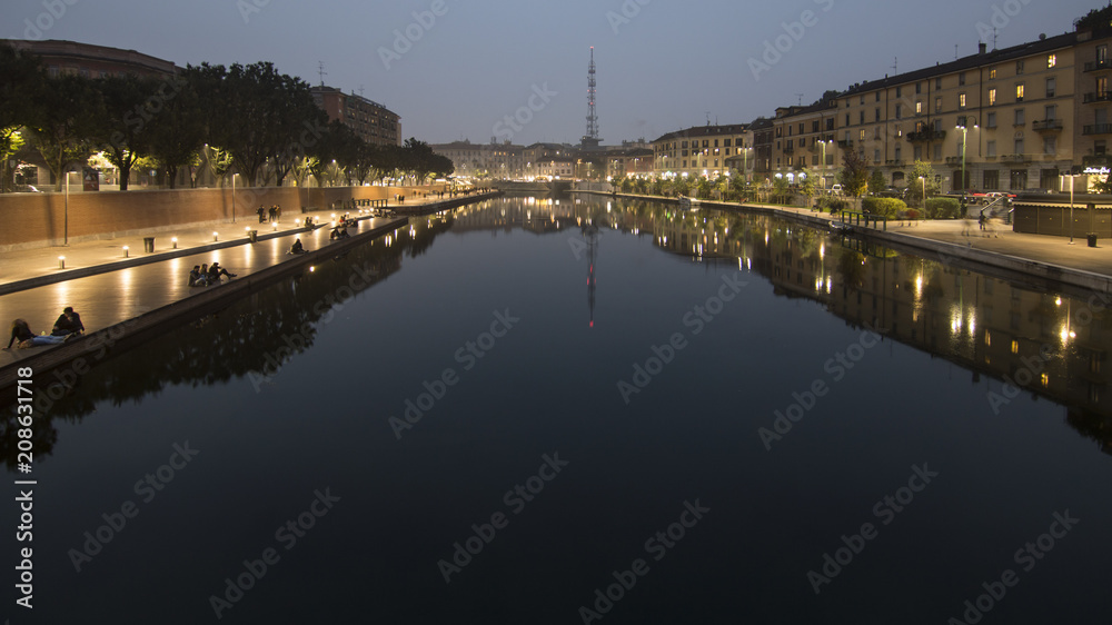 Fototapeta premium Darsena di Porta Ticinese - Milano