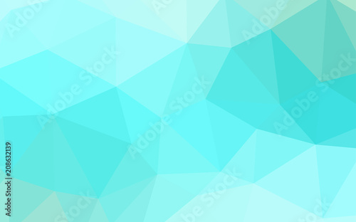 Light Green vector abstract mosaic background.