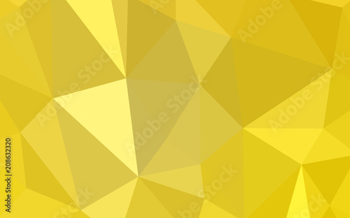 Light Yellow vector abstract polygonal background.