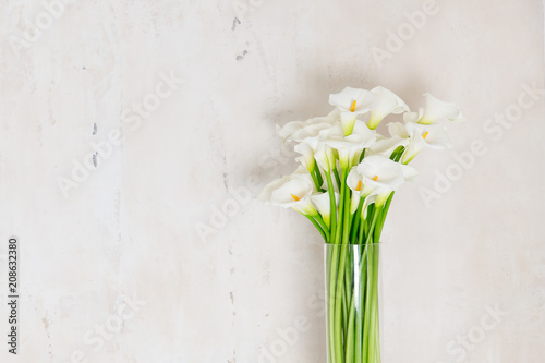 beautiful flower bouquet of calla