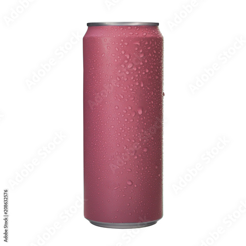 Aluminum soda cans isolated background