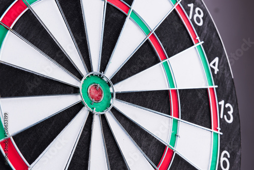 Darts board, Closeup