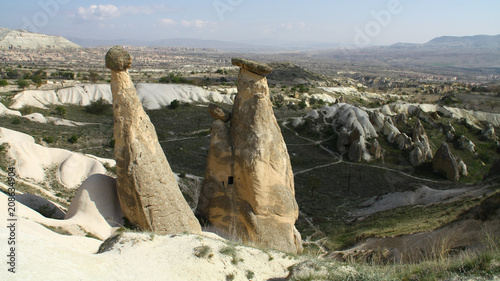 Las tres Bellas Valle de Ürgüp en Capadocia, Turquía