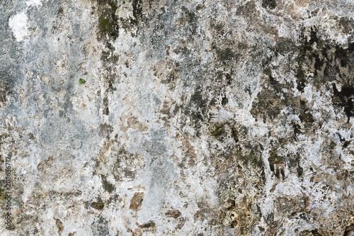 Old wall with erosion