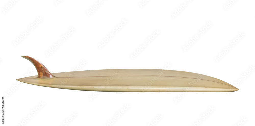 Fototapeta premium Vintage Surfboard isolated on white