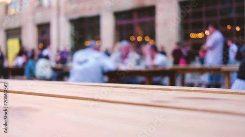 Wallpaper Mural People sitting and relaxing at the bar. Blurred, out of focus video Torontodigital.ca
