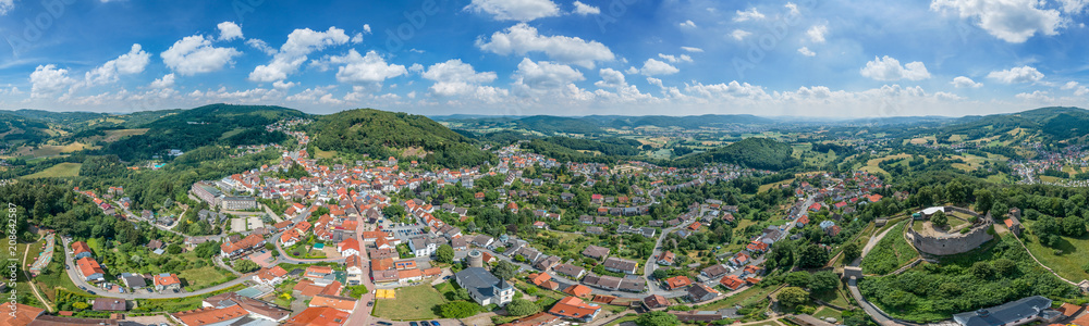 Luftbild Lindenfels im Odenwald 360° VR