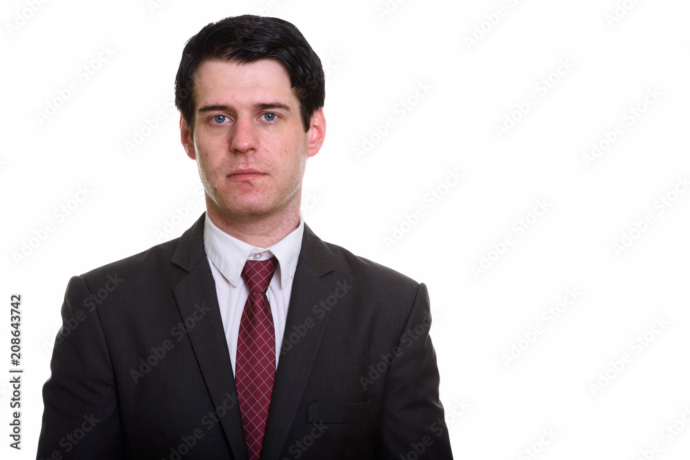 Studio Portrait Of Caucasian Businessman Studio Portrait Of Caucasian Businessman