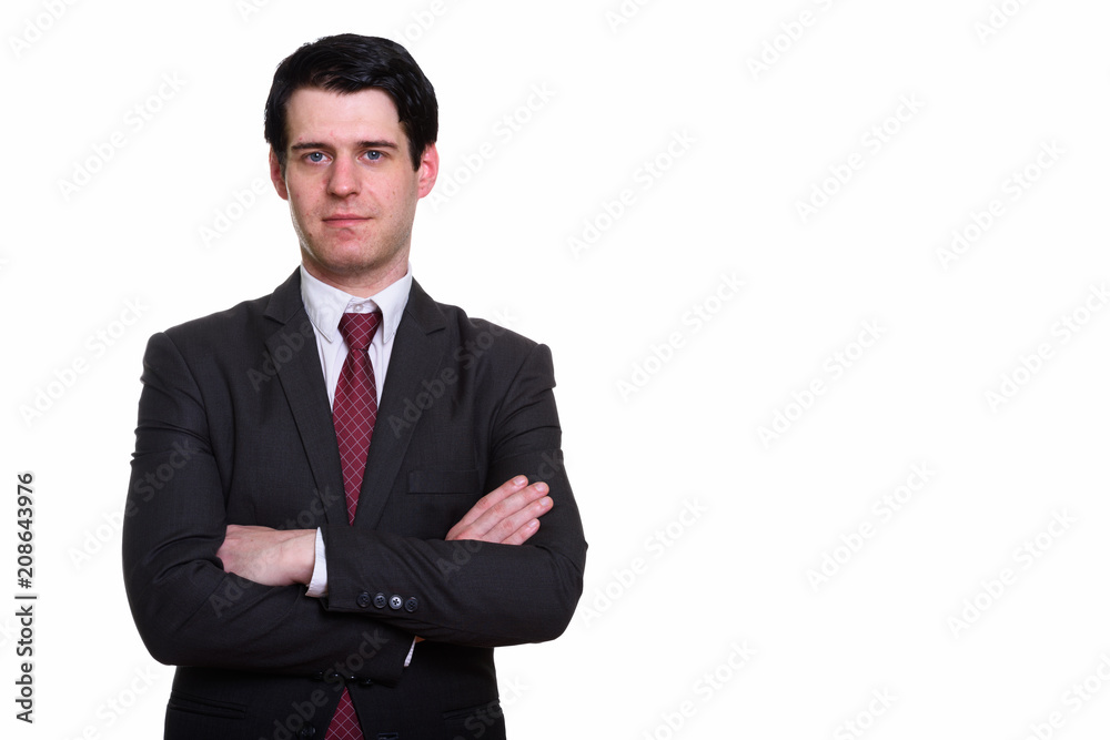 Studio Portrait Of Caucasian Businessman Studio Portrait Of Caucasian Businessman