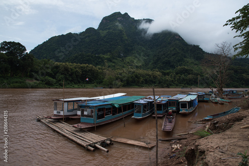 Passenger boat in Luang Prabang, Lao PDR