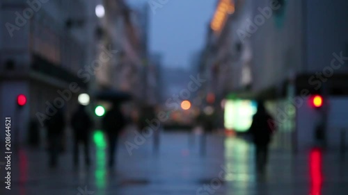 Wallpaper Mural Blurred night traffic car and city lights abstract background Torontodigital.ca