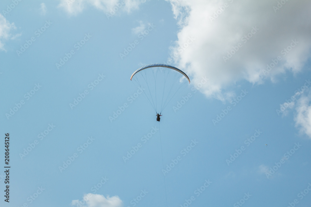 Paraglider flying sport