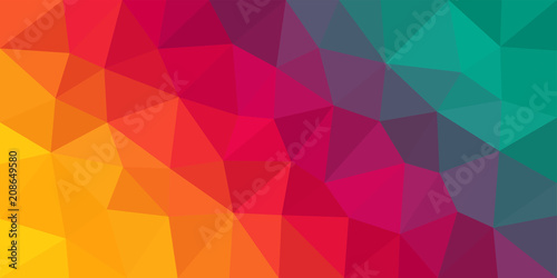 Colorful Low Poly Vector Background
