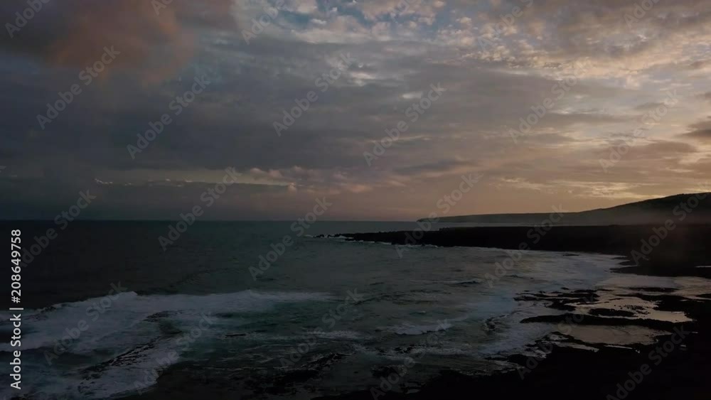 Punaluu Hawaii sunset Punalu'u Black Sand Beach Punaluu Hawaii sunset Punalu'u Black Sand Beach