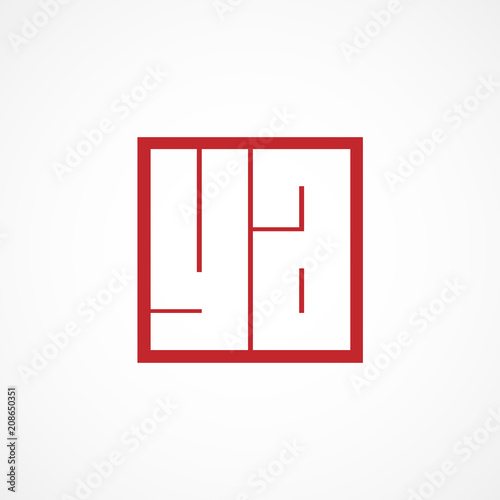 Initial Letter YA Logo Template Design