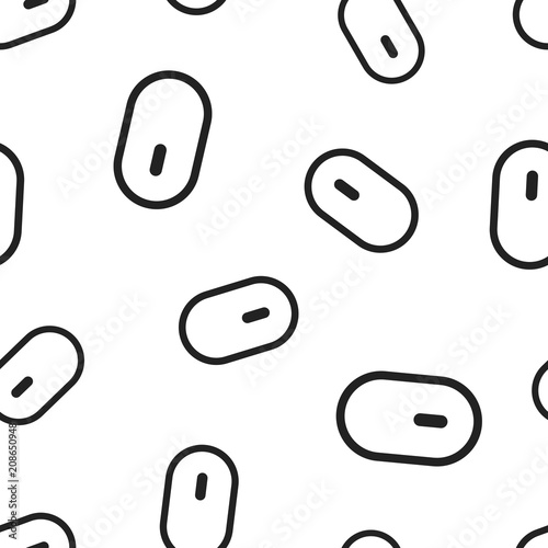 Computer mouse icon seamless pattern background. Business concept vector illustration. Mouse cursor symbol pattern.