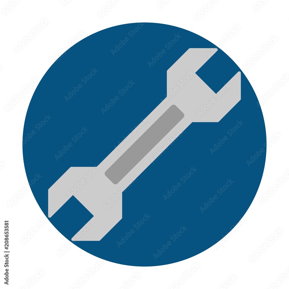 Wrench flat icon Wrench flat icon
