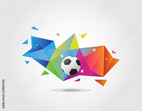Vector logo football, championships soccer