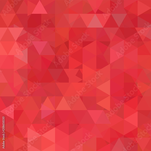 Abstract vector background with triangles. Red geometric vector illustration. Creative design template.