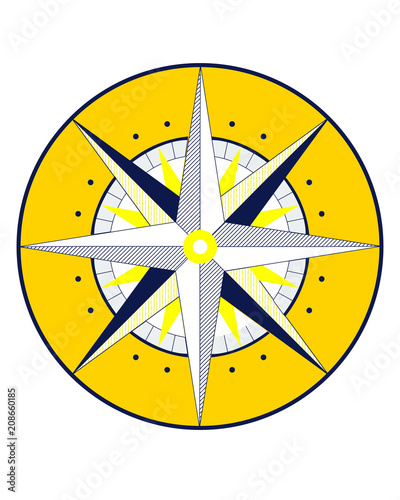 Nautical Compass and Northstar