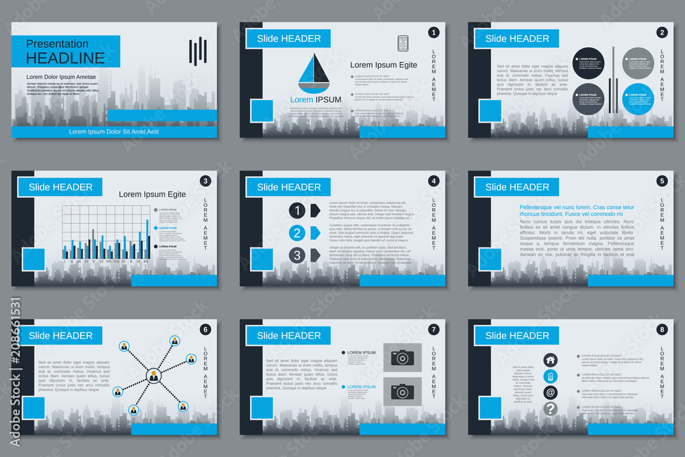 Professional business presentation, slide show vector design template Professional business presentation, slide show vector design template