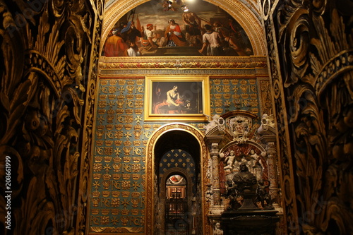 Capilla de la Orden de Italia en la Co-Catedral de San Juan en La Valeta, Malta photo