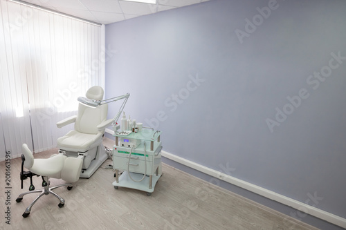 Podiatry doctor medical office with chair