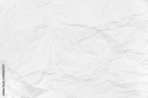 White crumpled paper for background image