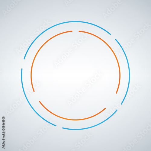 Two circe abstract vector d...
