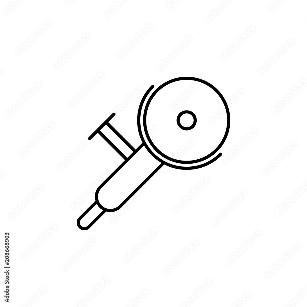 angle grinder outline icon. Element of construction icon for mobile concept and web apps. Thin line angle grinder outline icon can be used for web and mobile angle grinder outline icon. Element of construction icon for mobile concept and web apps. Thin line angle grinder outline icon can be used for web and mobile