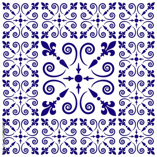 Logo motif décoratif. Azulejos.