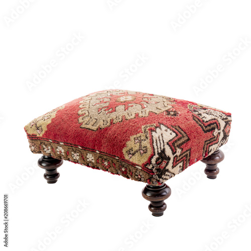 Foot stool - kilim rug ottoman