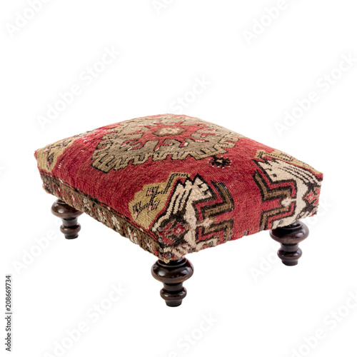 Foot stool - kilim rug ottoman