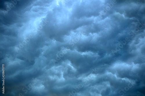 The sky with beautiful storm clouds