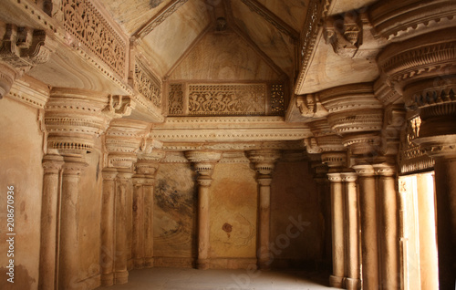 Palacio Man Singh en el Fuerte Gwalior, India