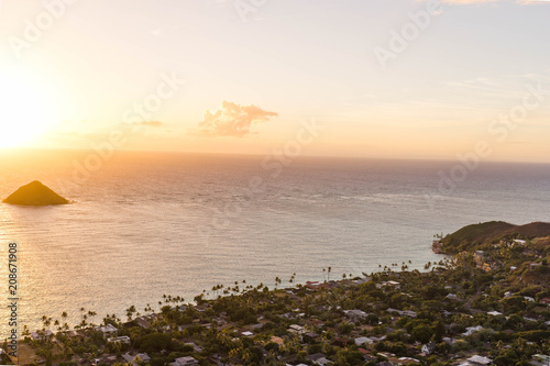 sunrise view in Oahu 