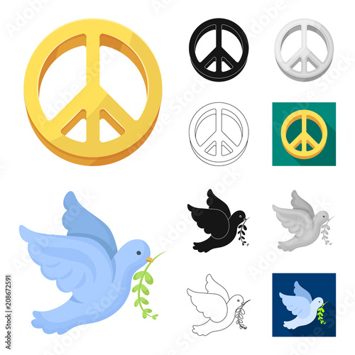 Happy and attribute cartoon,black,flat,monochrome,outline icons in set collection for design. Happy and accessories vector symbol stock web illustration.
