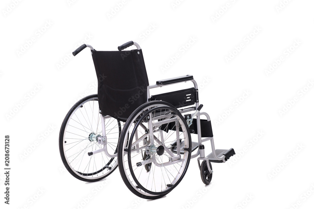 Fototapeta premium Wheelchair isolated on white background