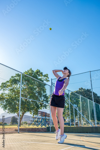 female tennis player on a summers day © danedwards